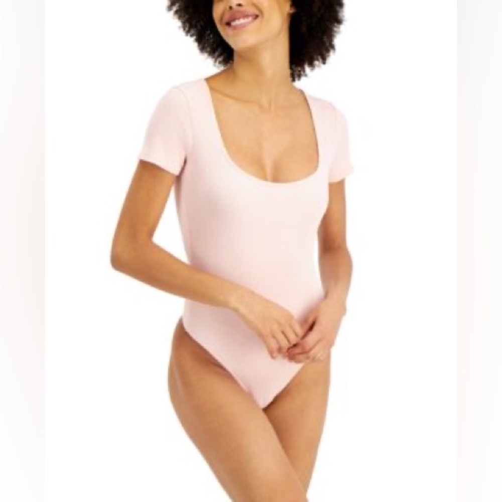 NWT Jenni Ribbed Square Scoop Neck Body Suit